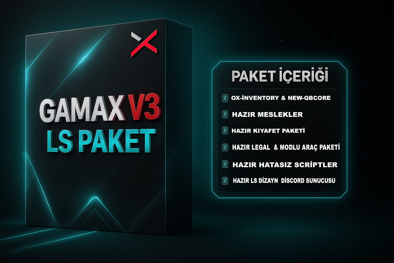 GamaX V3 LS Paket kutu görseli